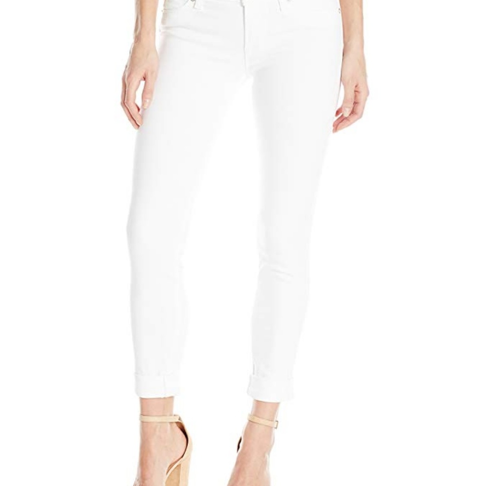 NWT Hudson Jeans Women's Tally Crop Skinny White24